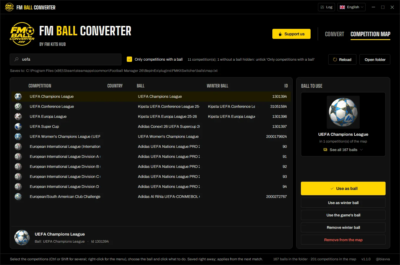 Ball Converter